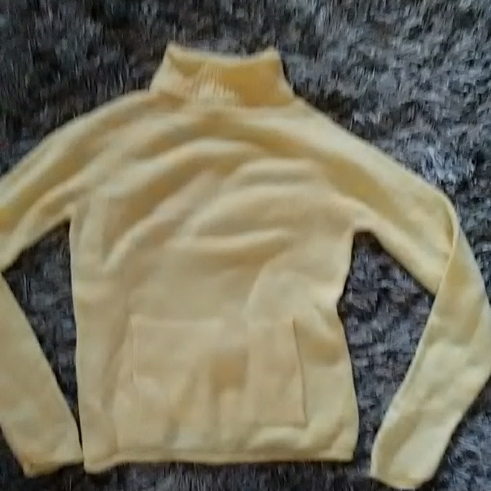 Yellow turtle neck